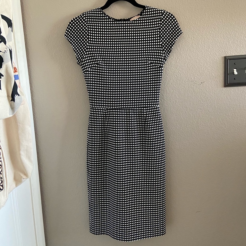 Black Gingham Cocktail Dress